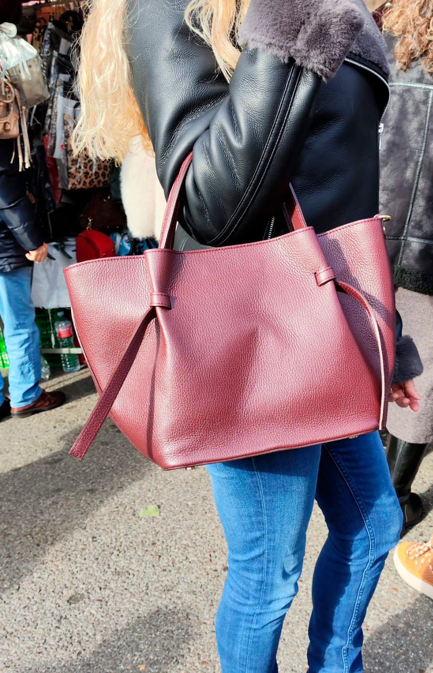 Bolso Anabella. Bolso de piel dos colores - Imagen 5