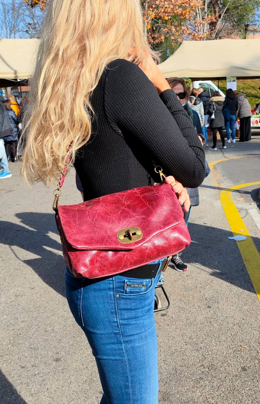 Bolso Olivia. Bolso piel satinada - Imagen 4