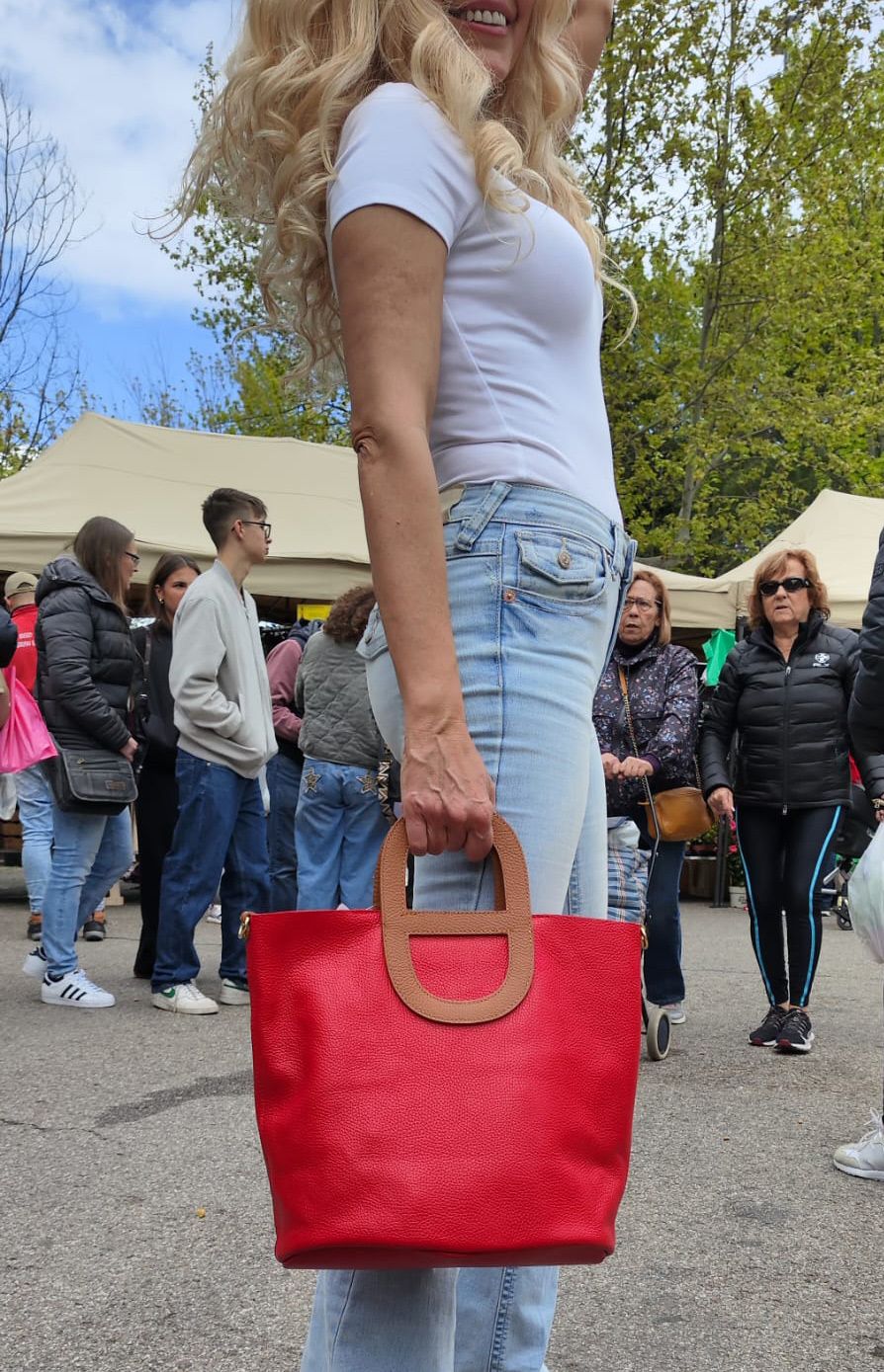 Bolso Dunia. Bolso bicolor - Imagen 5