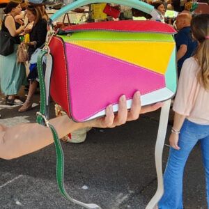 Bolso Puzzle. Bolso multicolor