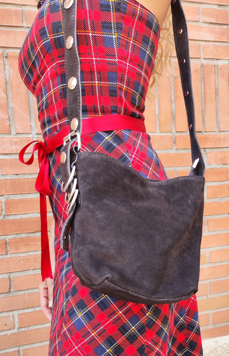 Bolso Faina. Bolso piel de serraje - Imagen 2