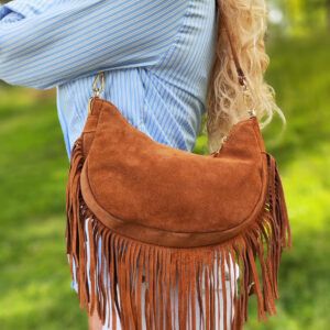 Bolso África. Bolso con flecos