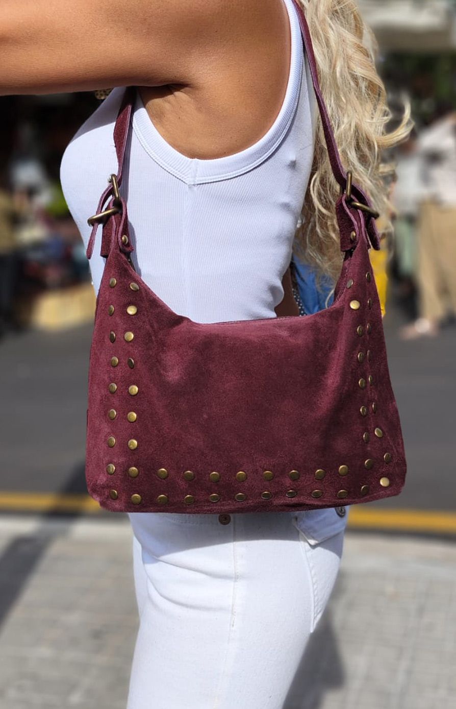 Bolso Marlene. Bolso de serraje - Imagen 2