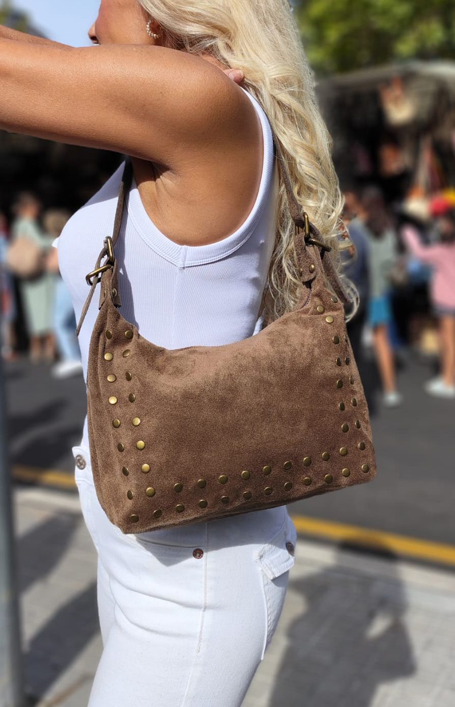 Bolso Marlene. Bolso de serraje - Imagen 3