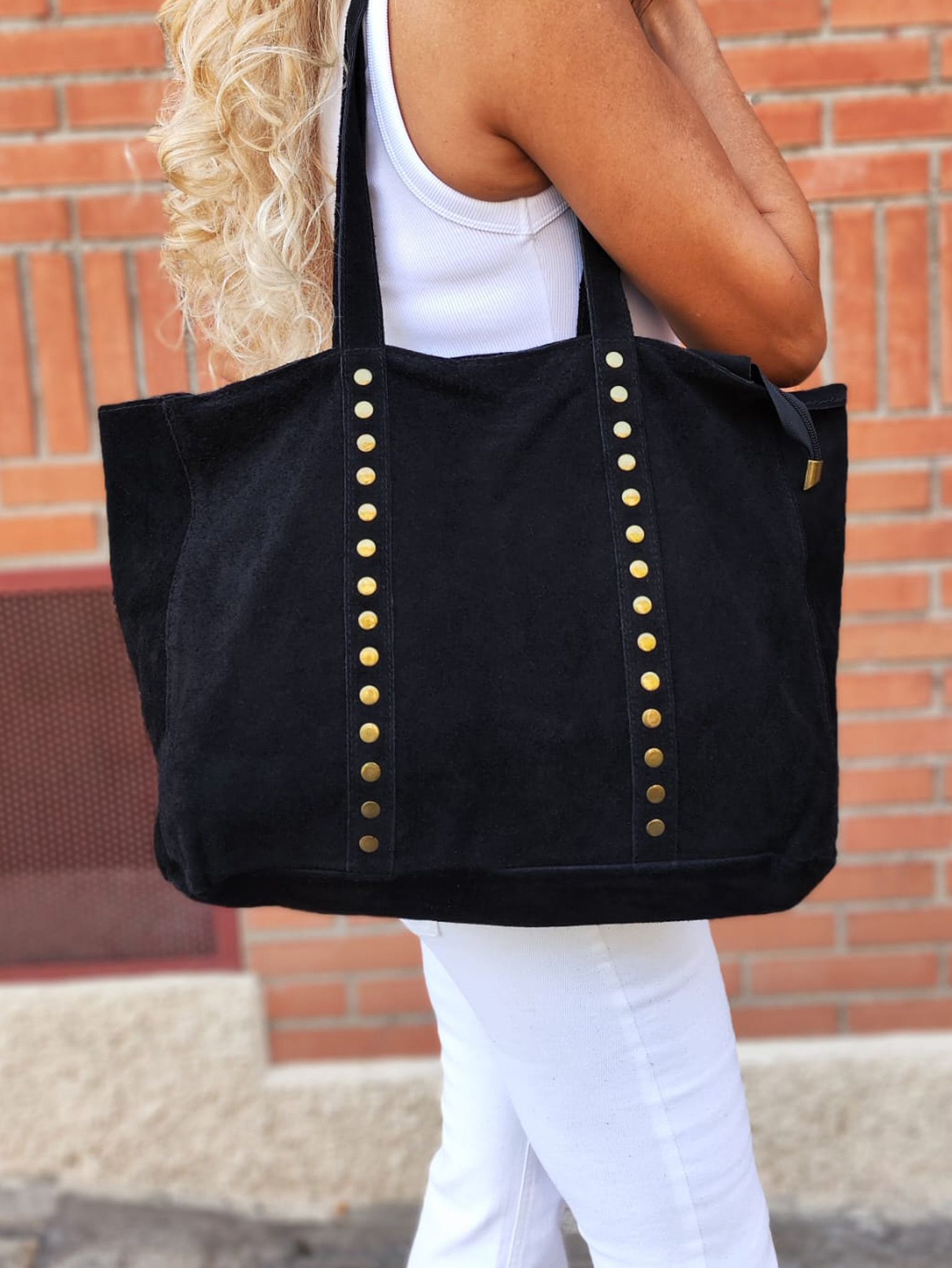 Bolso Luna. Gran bolso con tachuelas - Imagen 6