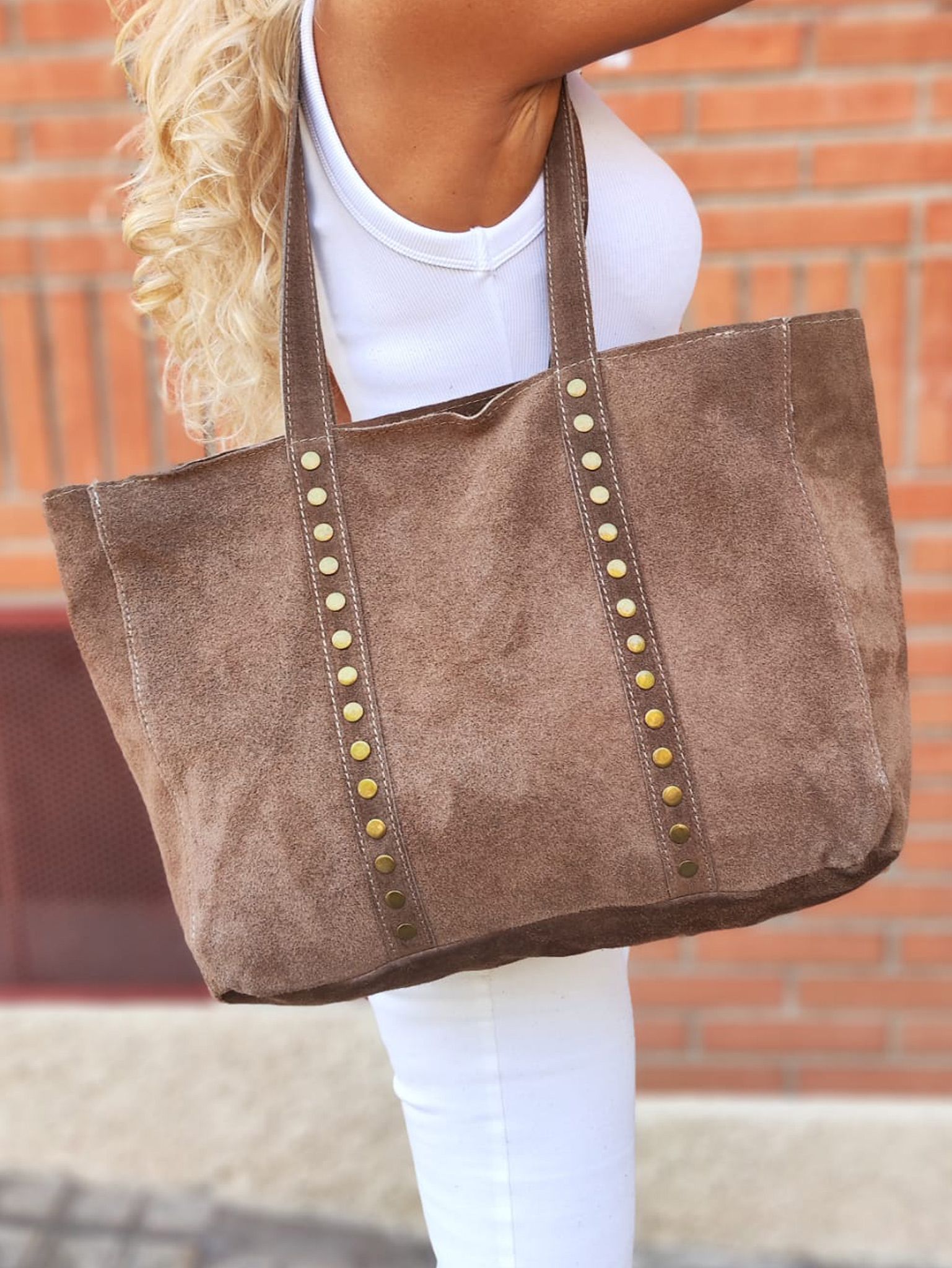 Bolso Luna. Gran bolso con tachuelas - Imagen 7