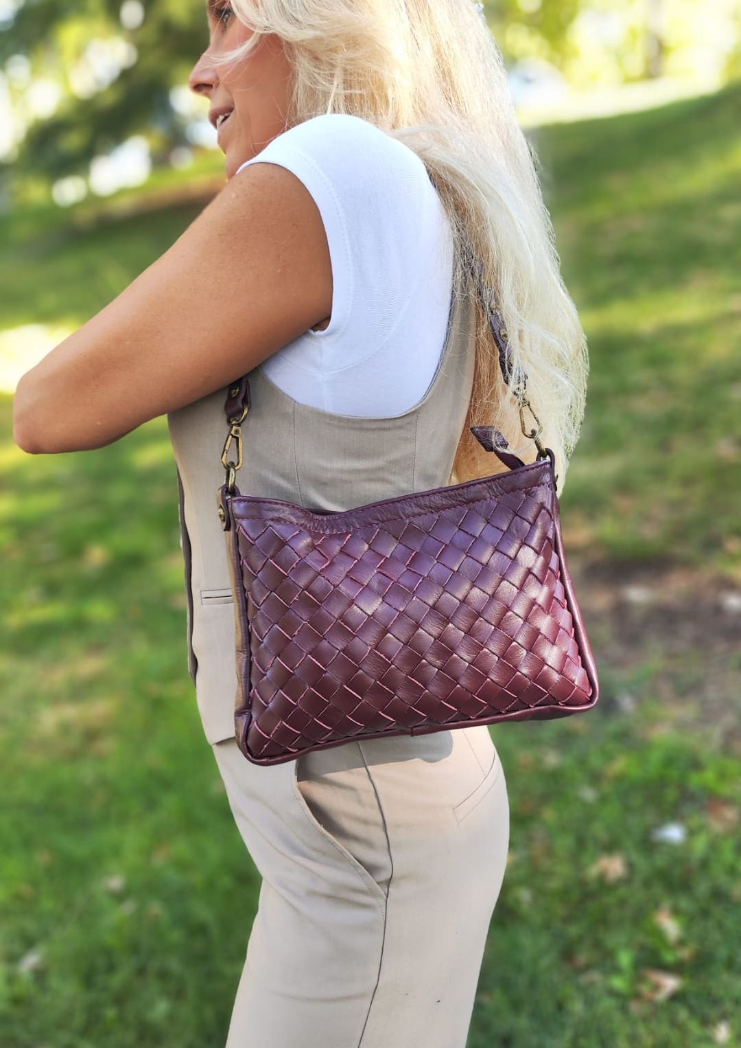 Bolso Julieta. Bolso trenzado