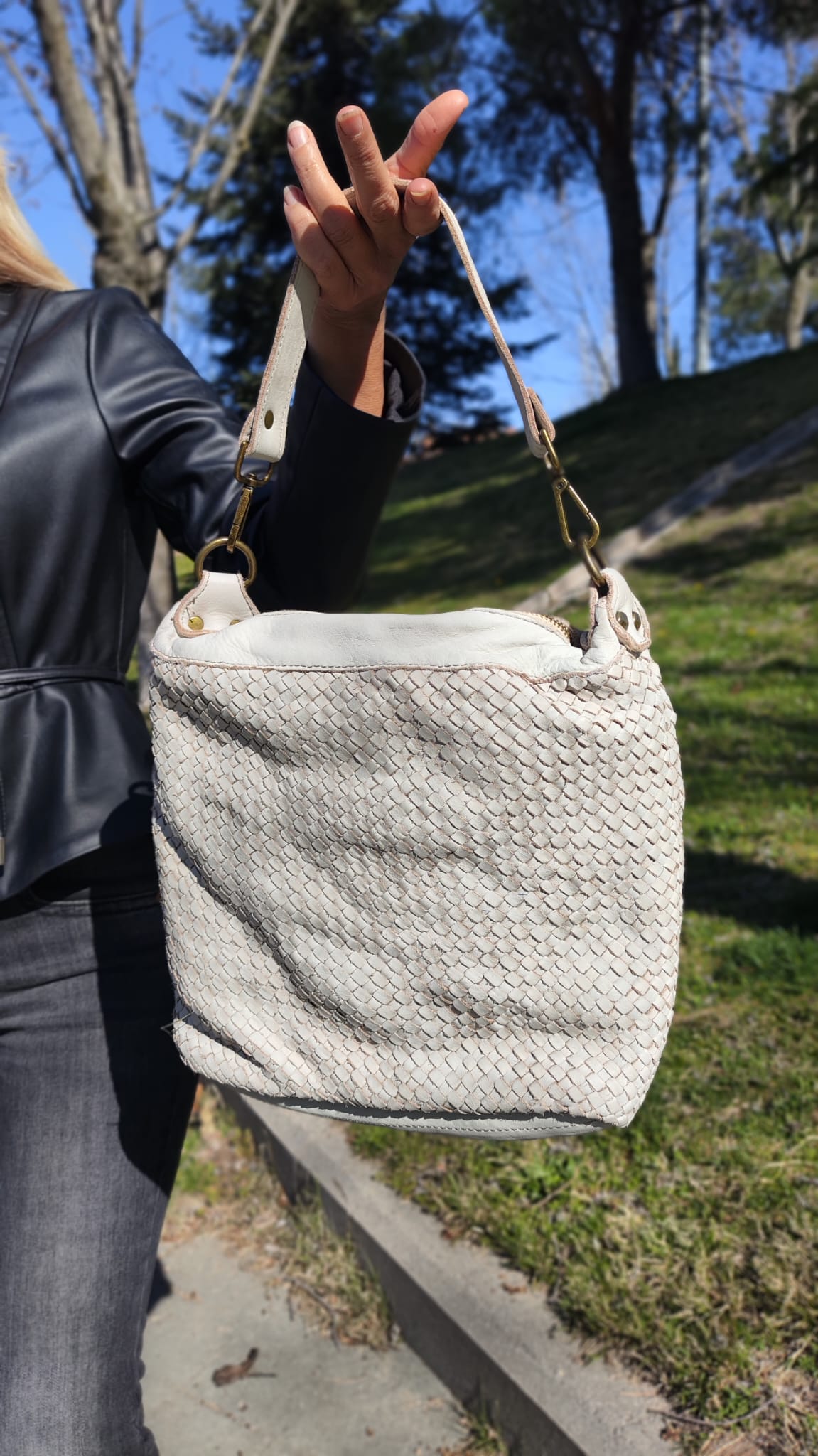 Bolso Paz. Bolso de piel lavada - Imagen 8