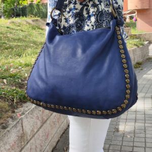 Bolso Agnes. Bolso de piel lavada